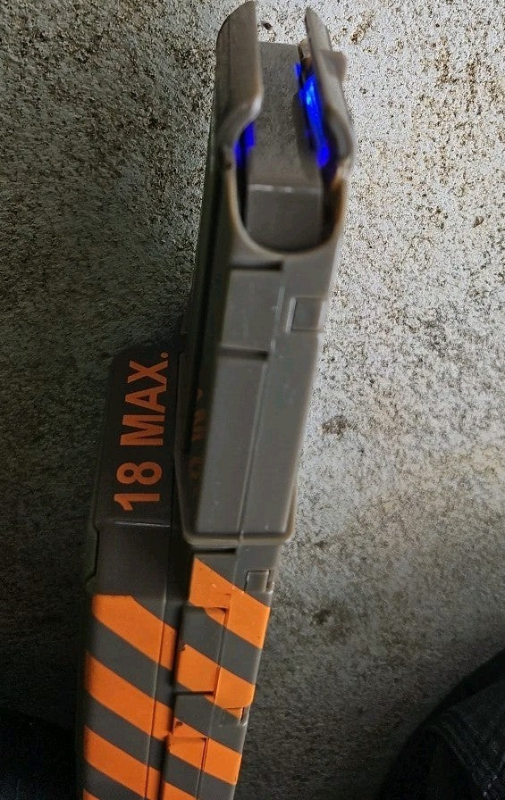 NERF N-Strike Firefly Elite 18 Round Dart Light Up Magazine Ammo Mag Clip Gray. 