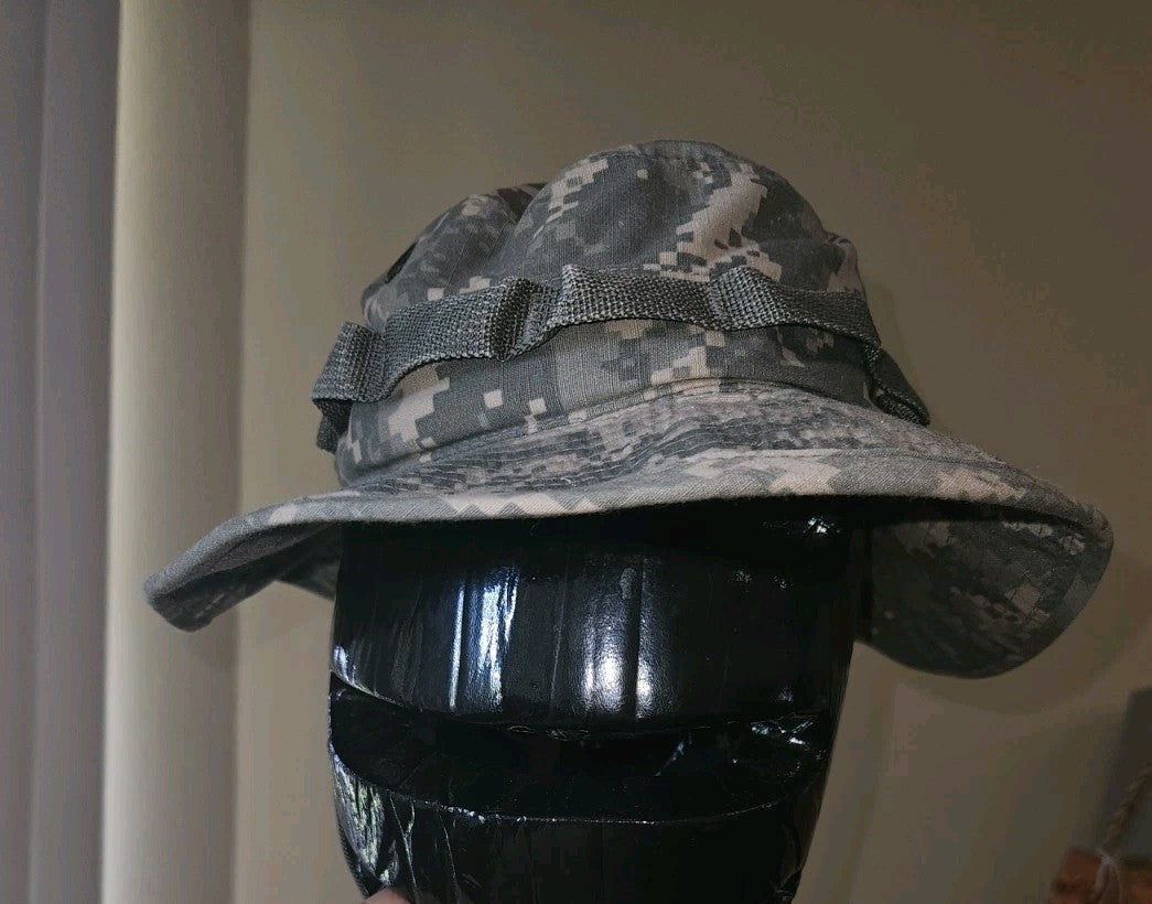 USGI Cap Size 6 7/8 ACU Digital Camo Boonie/Sun/Hot Weather/Jungle Hat Army