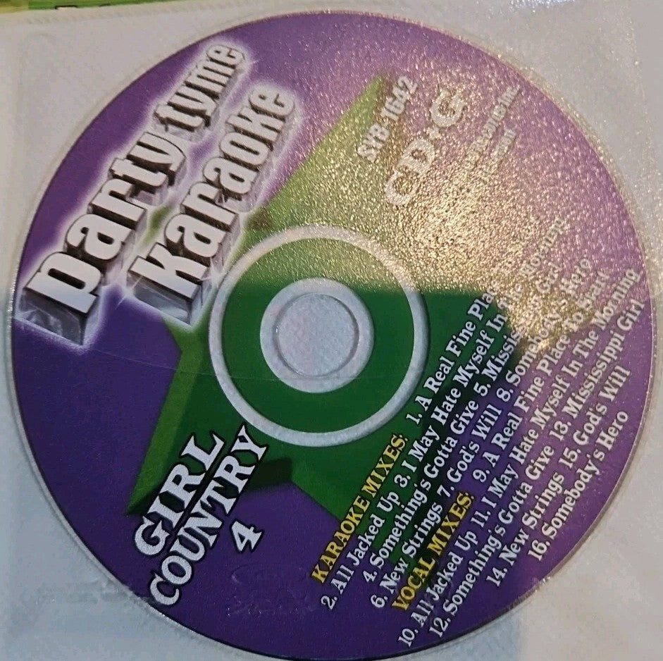 Party Tyme Karaoke: Girl Country Party Pack by Sybersound (CD, 2006)