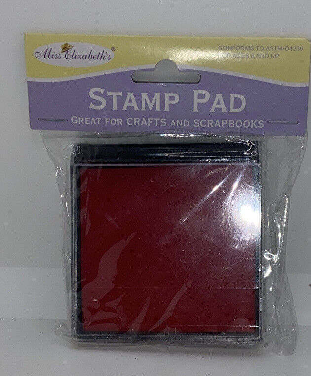 Miss Elizabeth’s Stamp Pad -Red- ASTM-D4236