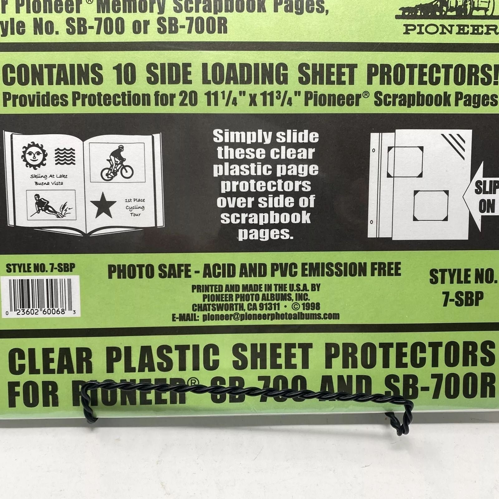 Pioneer 7-SBP Sheet Protectors 10 Pack for SB-700 SB-700R Album 11.25"x11.75"