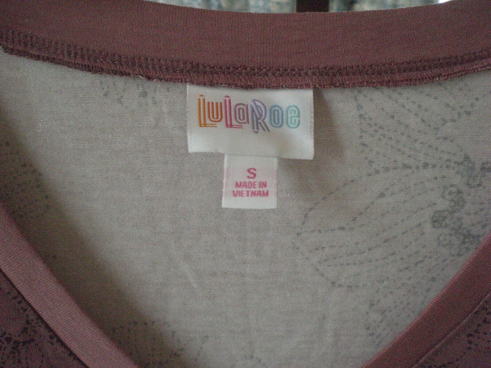 NWT LuLaRoe Christy T Blouse Shirt Top SMALL Floral Mauve