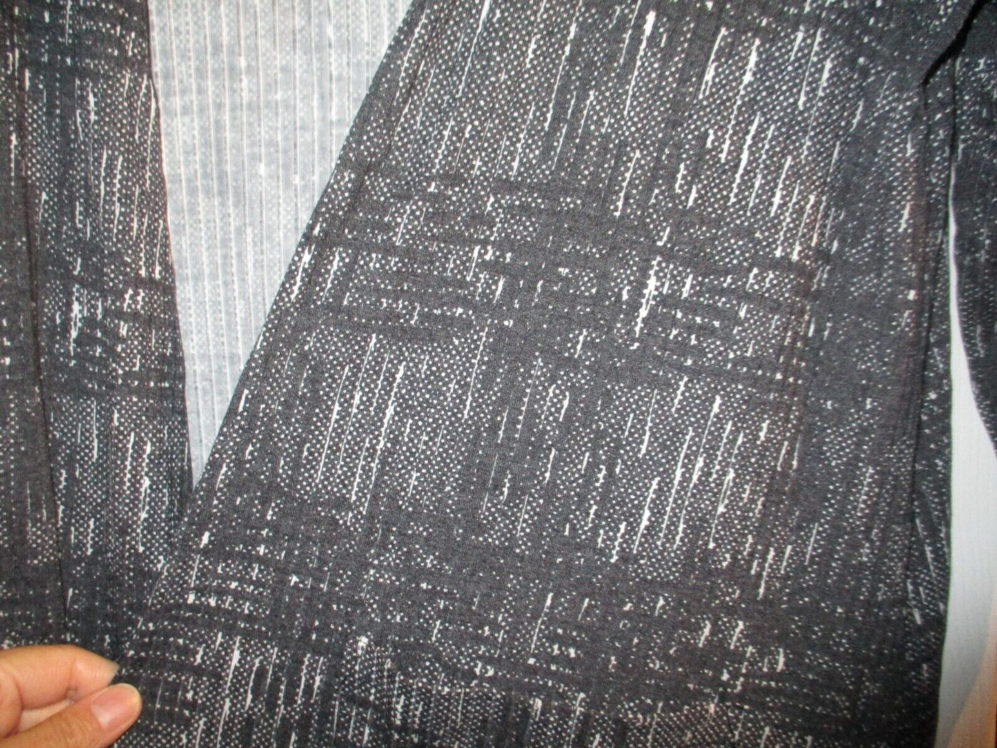 NWT LuLaRoe Sarah Cardigan Black and White Plaid and Dots Medium