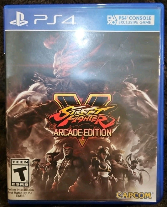 Street Fighter V: Arcade Edition (PS4) No Game. Case. Box Art. No Manual