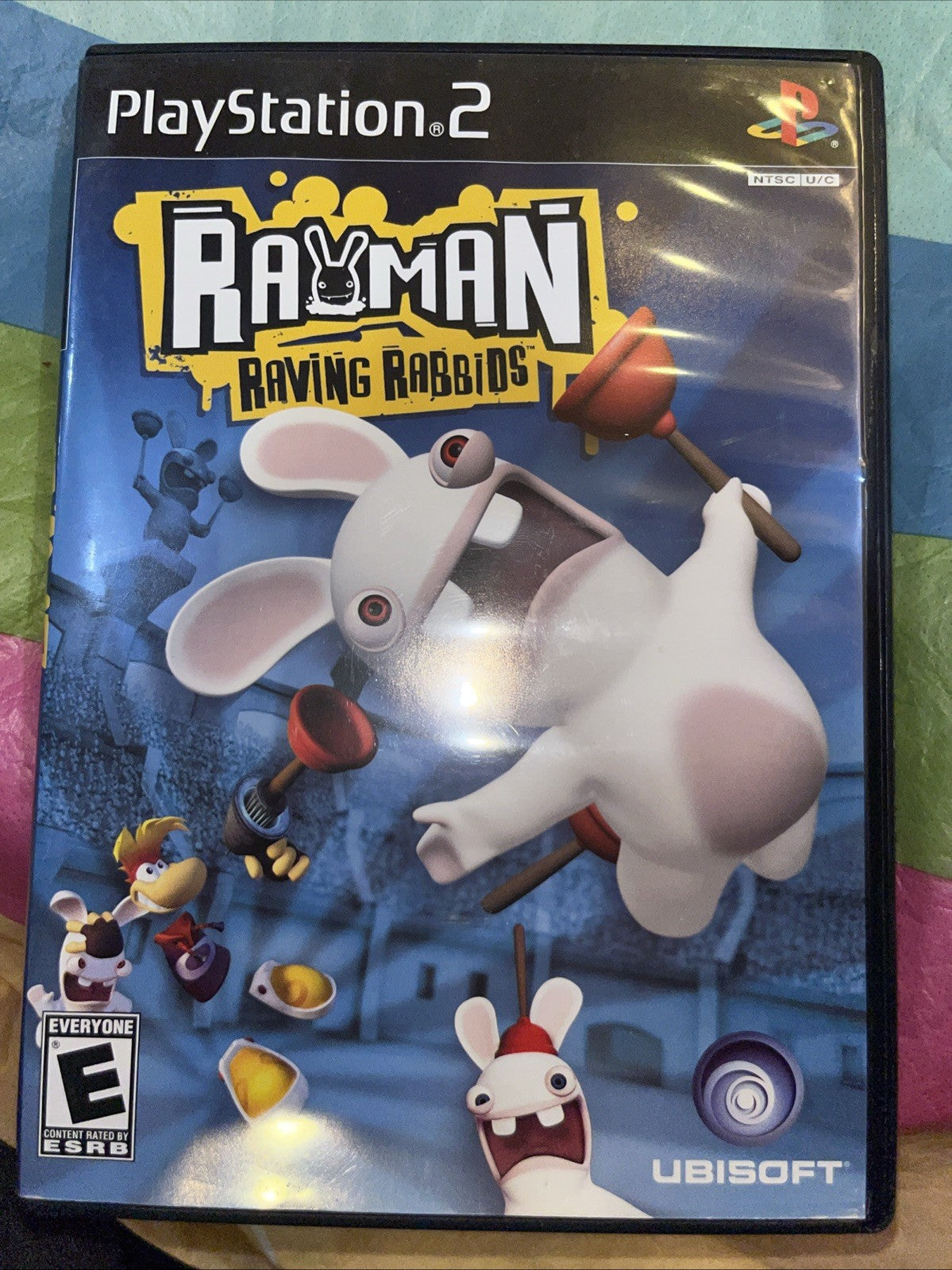 Rayman Raving Rabbids (PS2) Tested. W/Manual + Reg Card. Original Case
