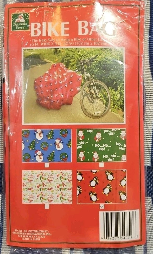 Wrapping Wrap Bike BAG! Christmas Holiday Santa Gift Bike 27in Bike