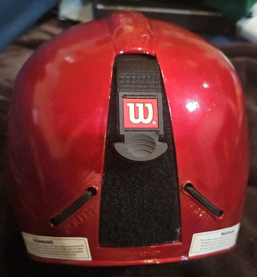 Wilson Black/Grey youth batting helmet.  Model #A5255 Size 6 1/8 to 7 1/4