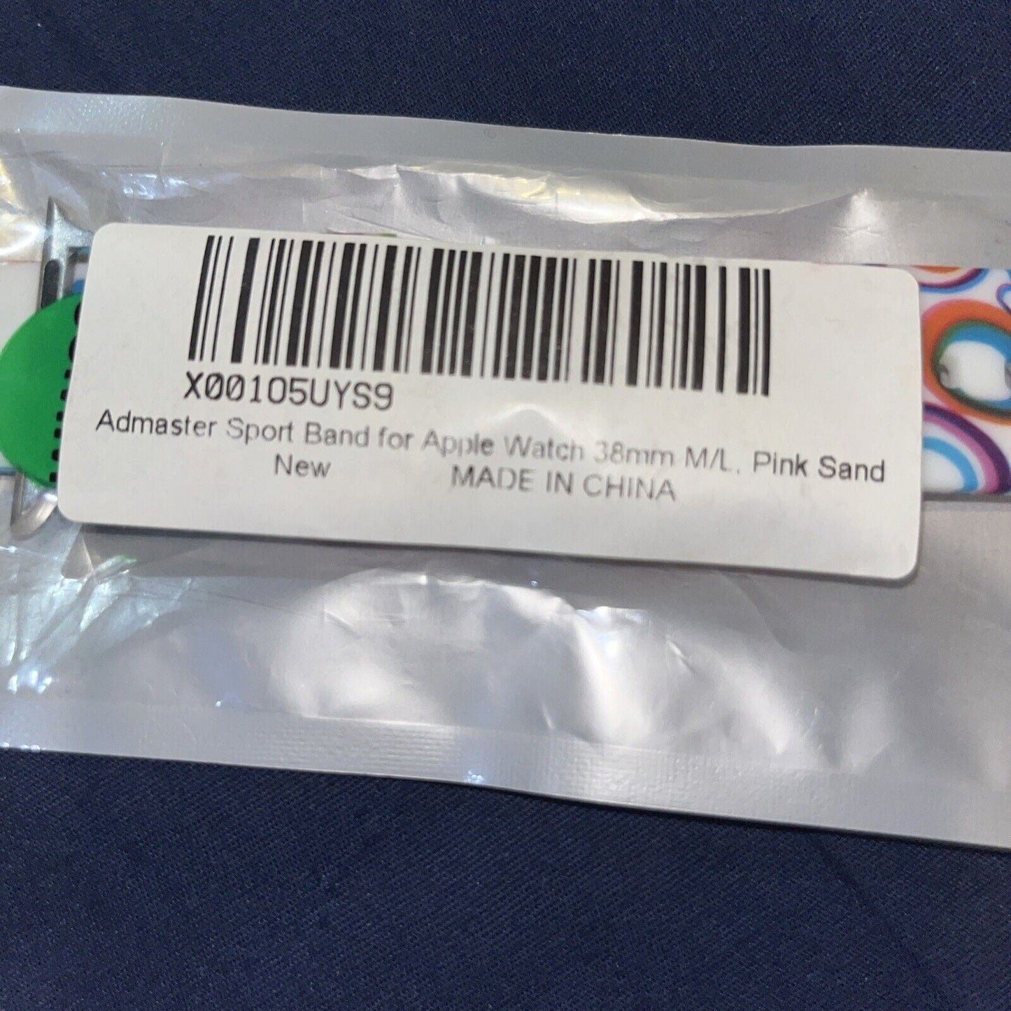 Colorful Circles Silicon Apple Watch Admaster Sports Band 38mm