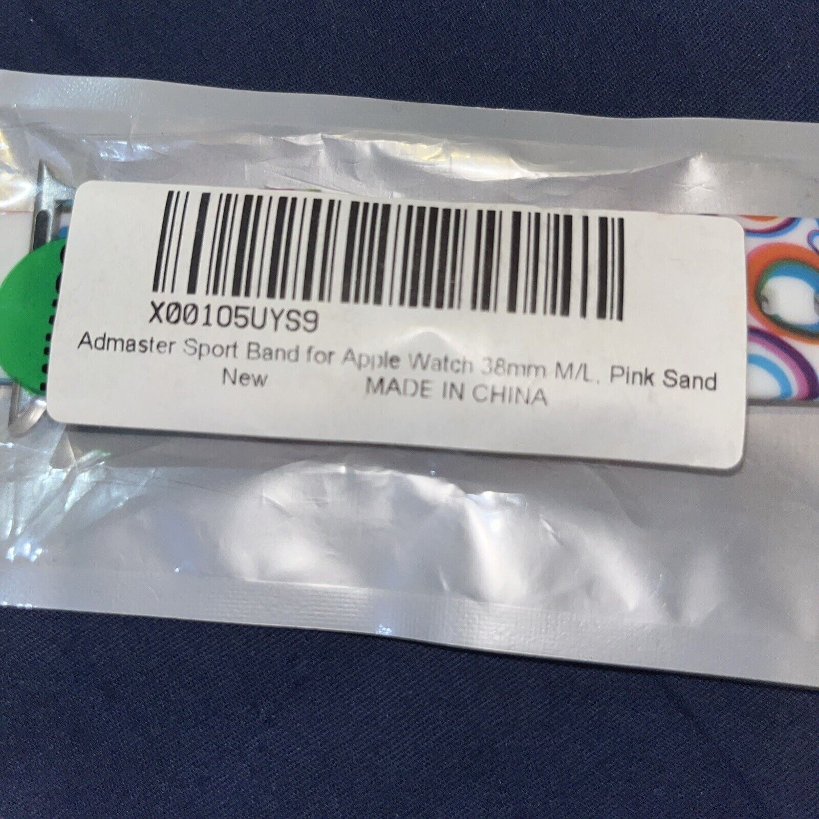 Colorful Circles Silicon Apple Watch Admaster Sports Band 38mm