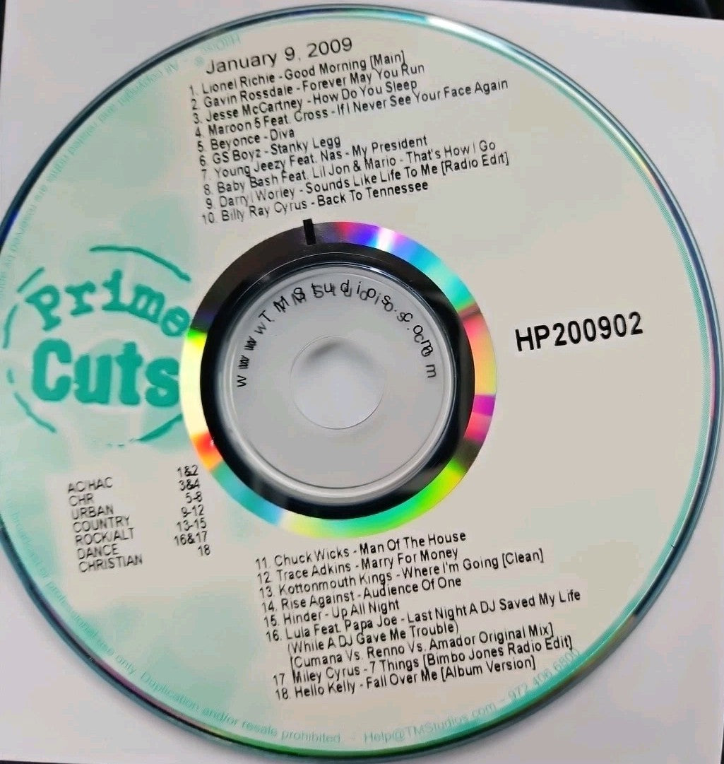 TM Studios Prime Cuts 2008-2009 (CD) 6 DISC SET. DISCS ONLY