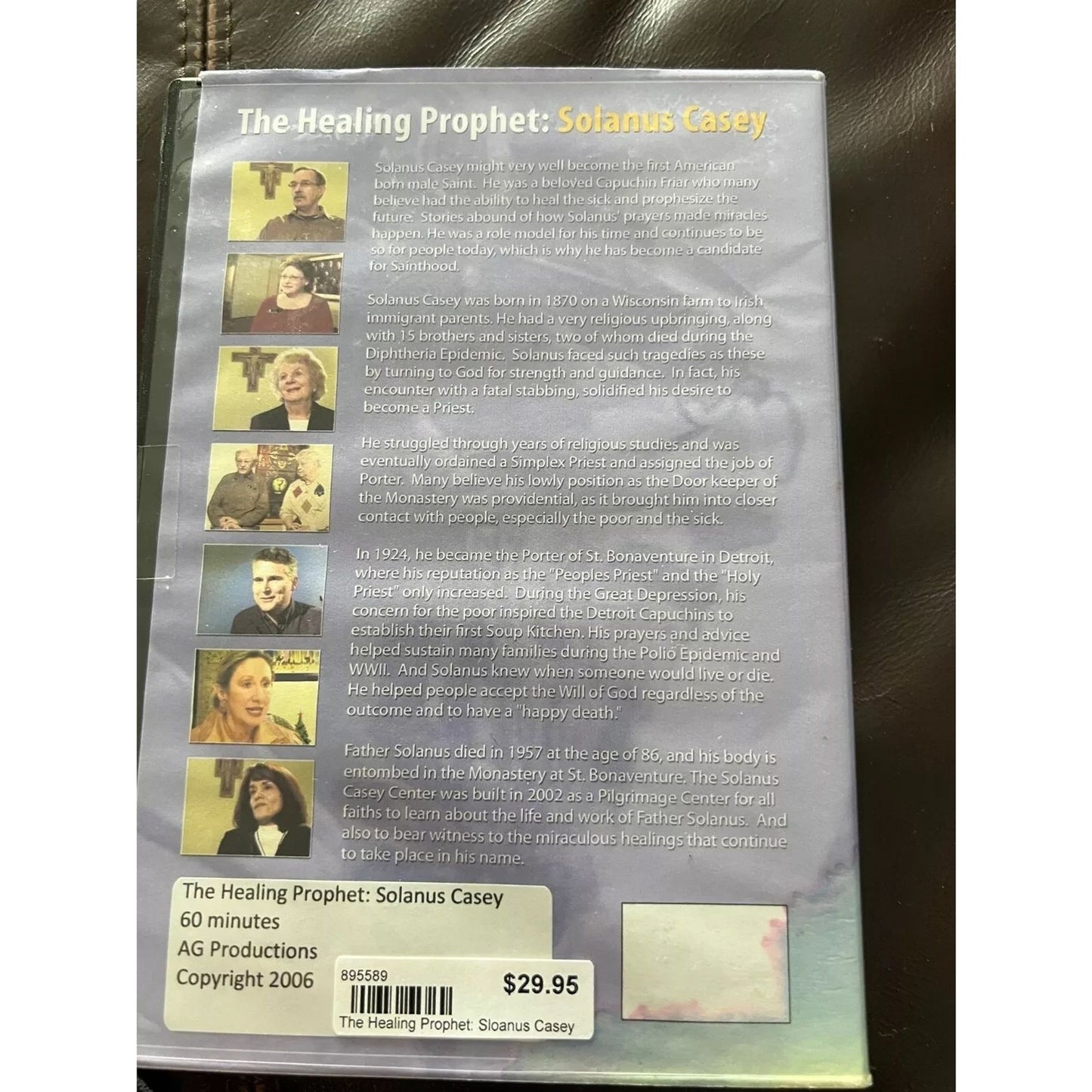 The Healing Prophet Solanus Casey (DVD) Facgtory Sealed