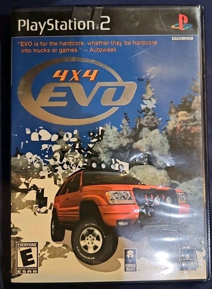 4 X 4 Evolution - Sony PlayStation 2. No Game. Artwork + Case + Manual ONLY