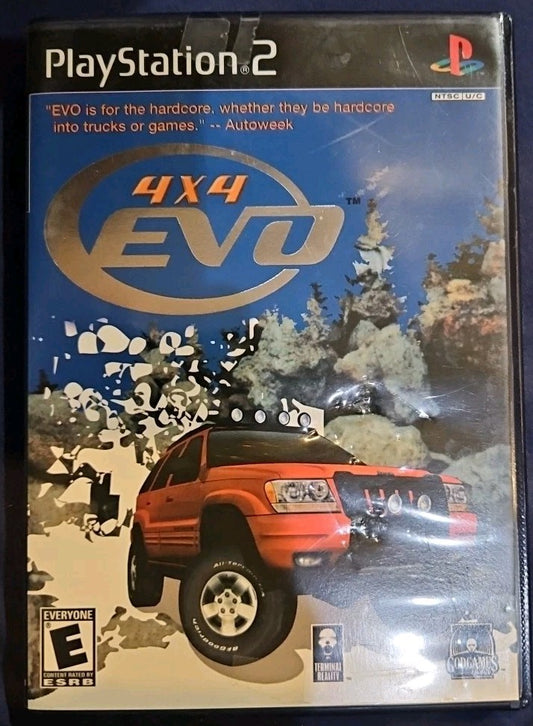 4 X 4 Evolution - Sony PlayStation 2. No Game. Artwork + Case + Manual ONLY