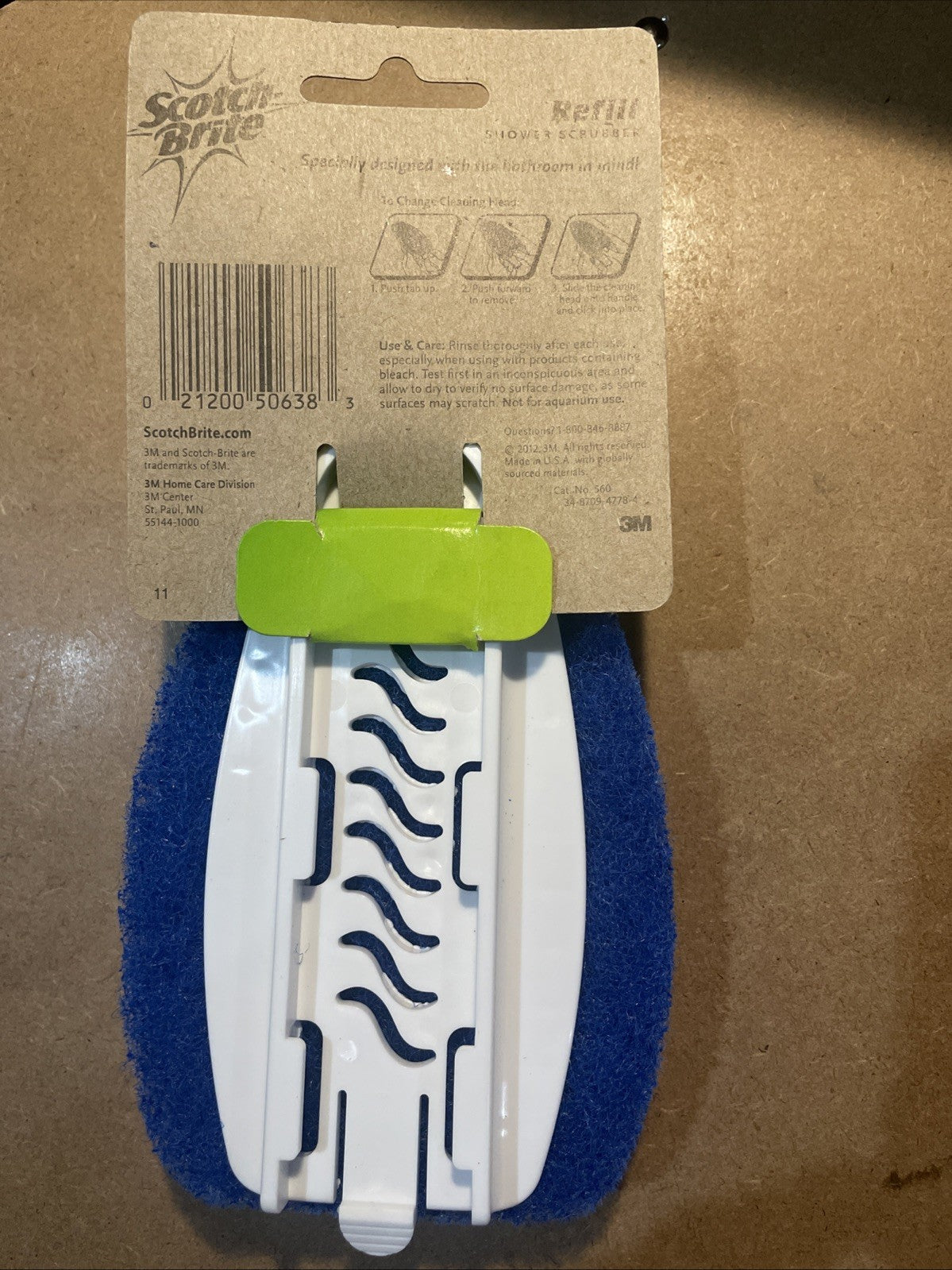 SCOTCH-BRITE Shower Scrubber Antibacterial Refill 560 Blue Non-Scratch NEW