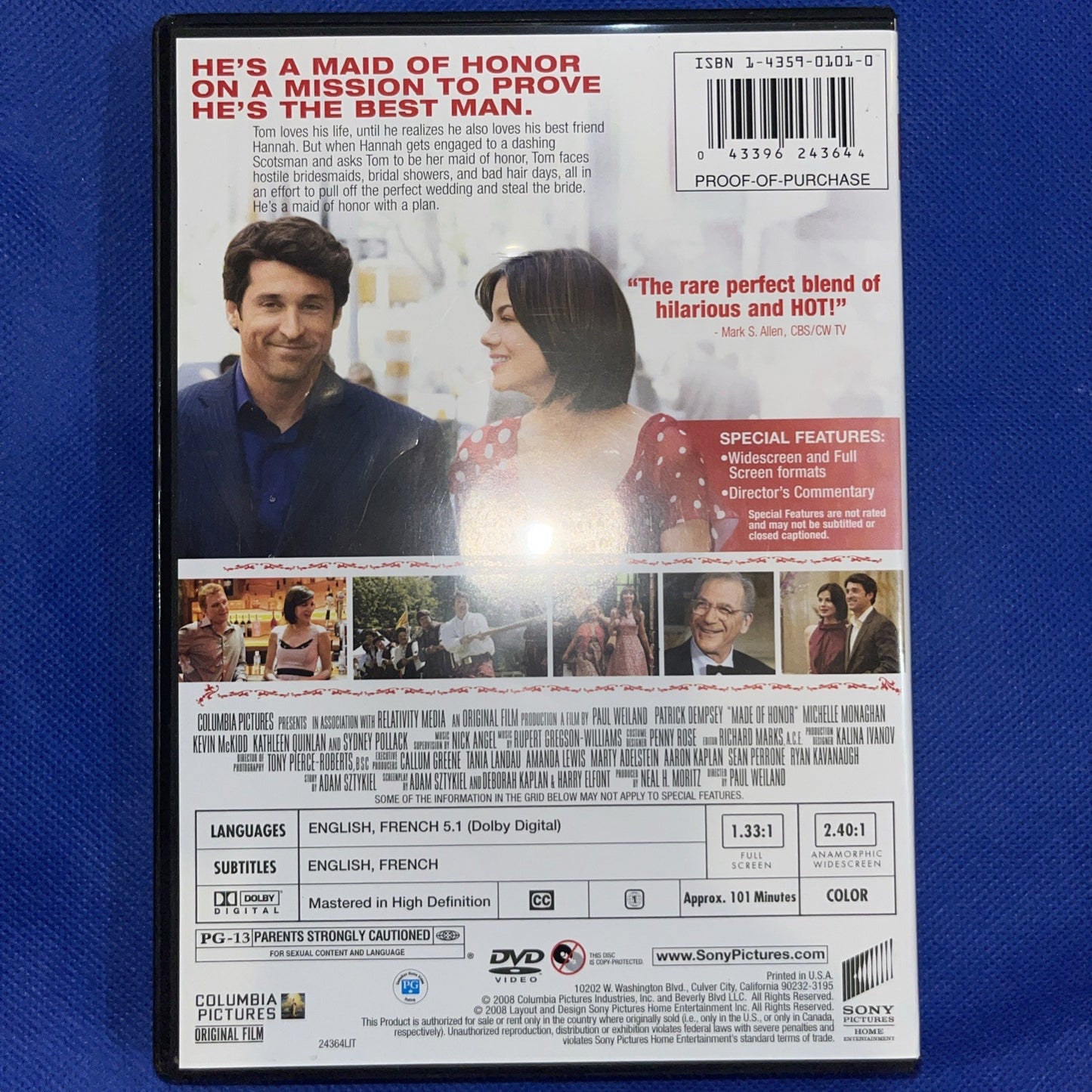 Made of Honor (DVD, 2008) Sealed