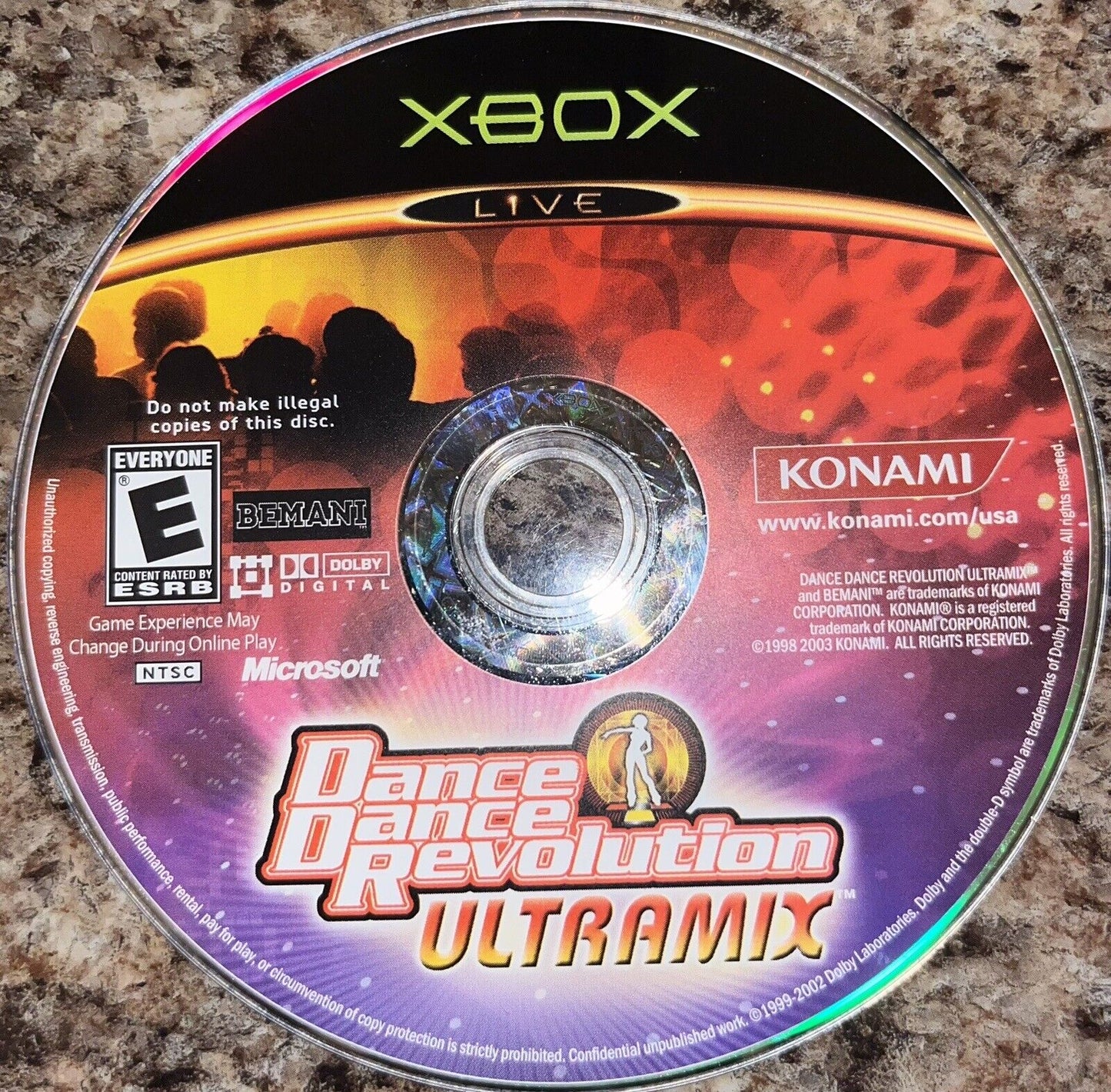 Dance Dance Revolution XBOX Replacement Disc