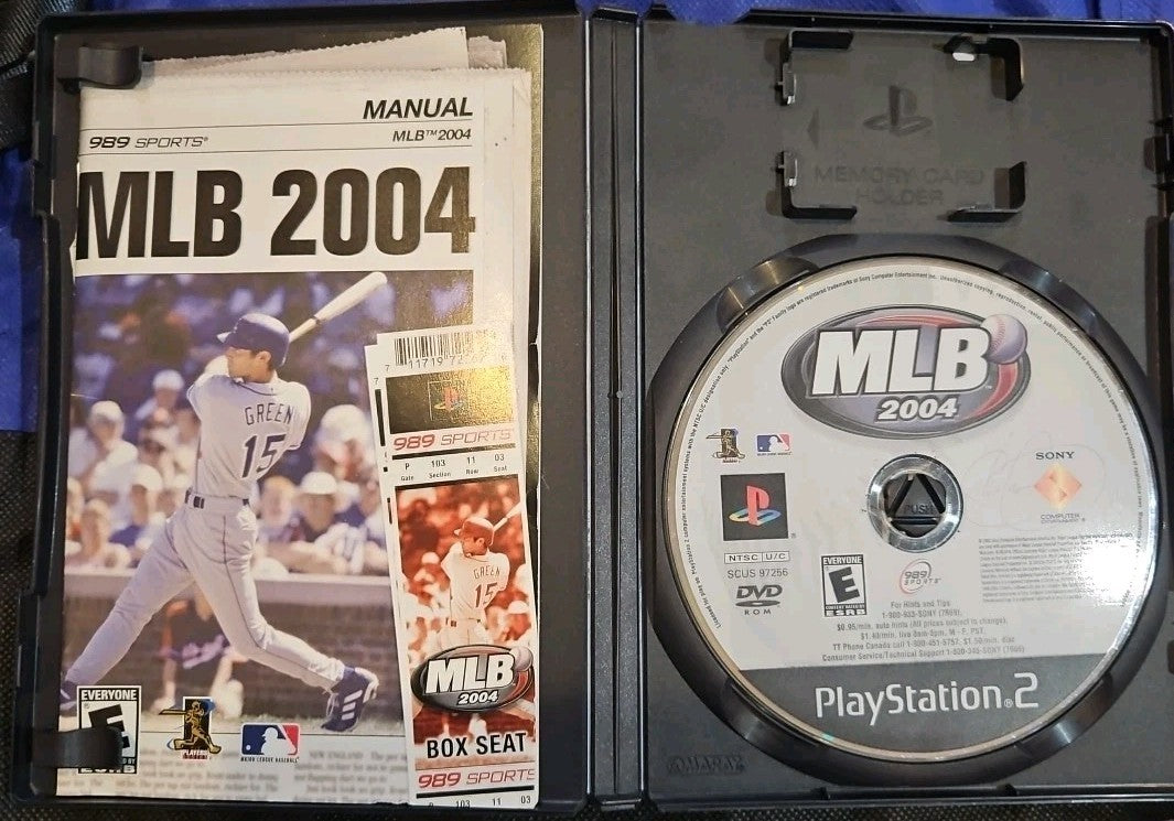 MLB 2004 (Sony PlayStation 2, 2003) Tested. Original Case. CIB