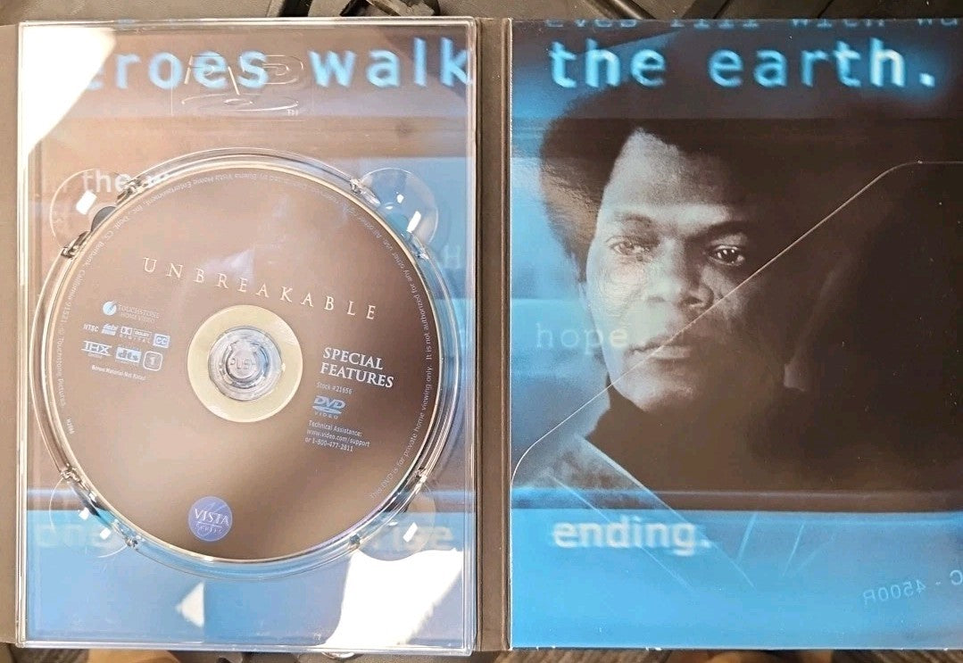 Unbreakable (DVD, 2001, 2-Disc Set, Vista Series) Tested. No Scratches