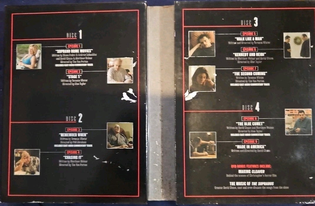 The Sapranos Season Six Part II Empty Box.  No Discs. No DVDs