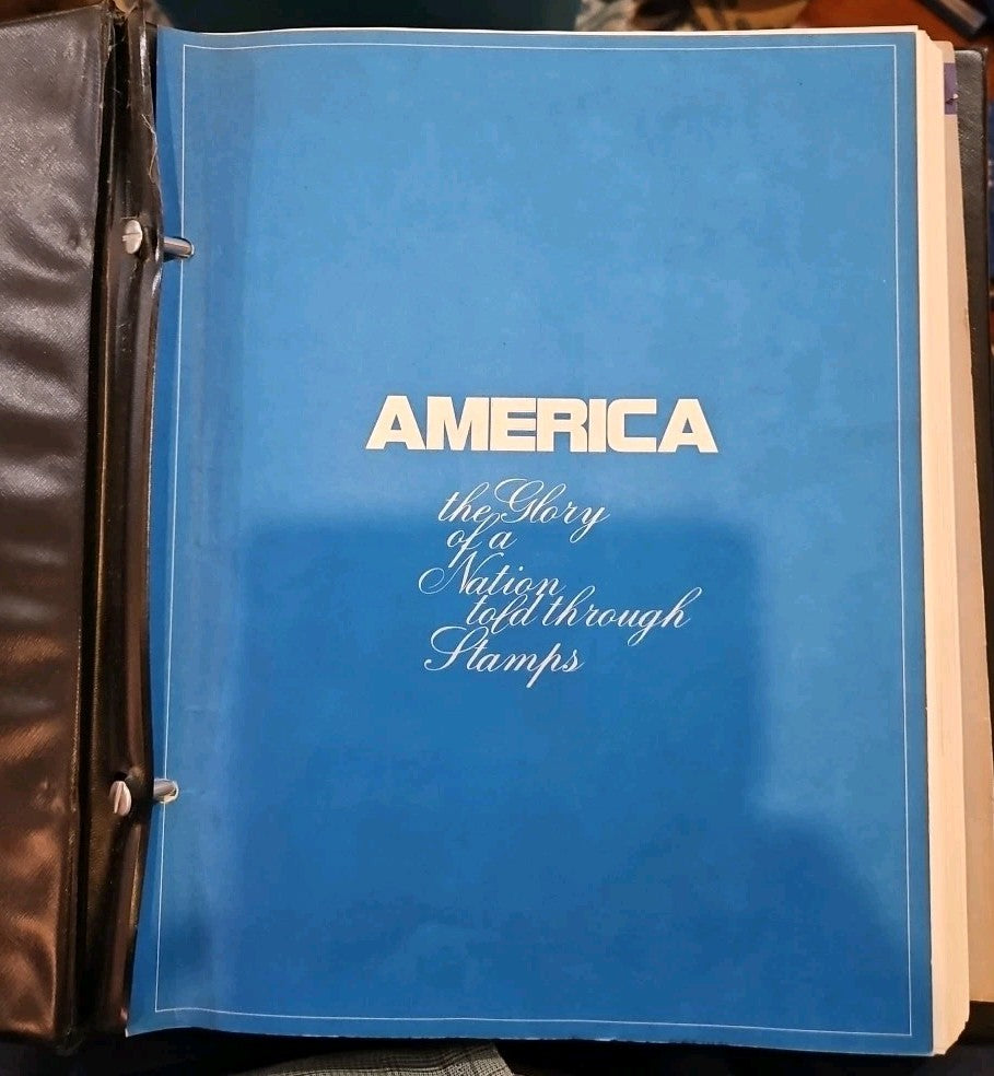 Hygrade AMERICA Stamp Collection Album W/ Some Stamps In Binder  1982