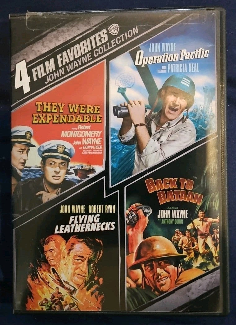 4 Film Favorites: John Wayne (DVD) Tested. No Scratches. New Case