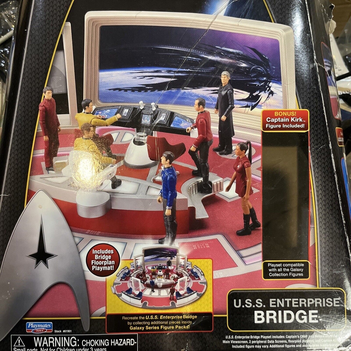 Star Trek USS Enterprise Bridge Playset with Captain Kirk & Old Spock Figure