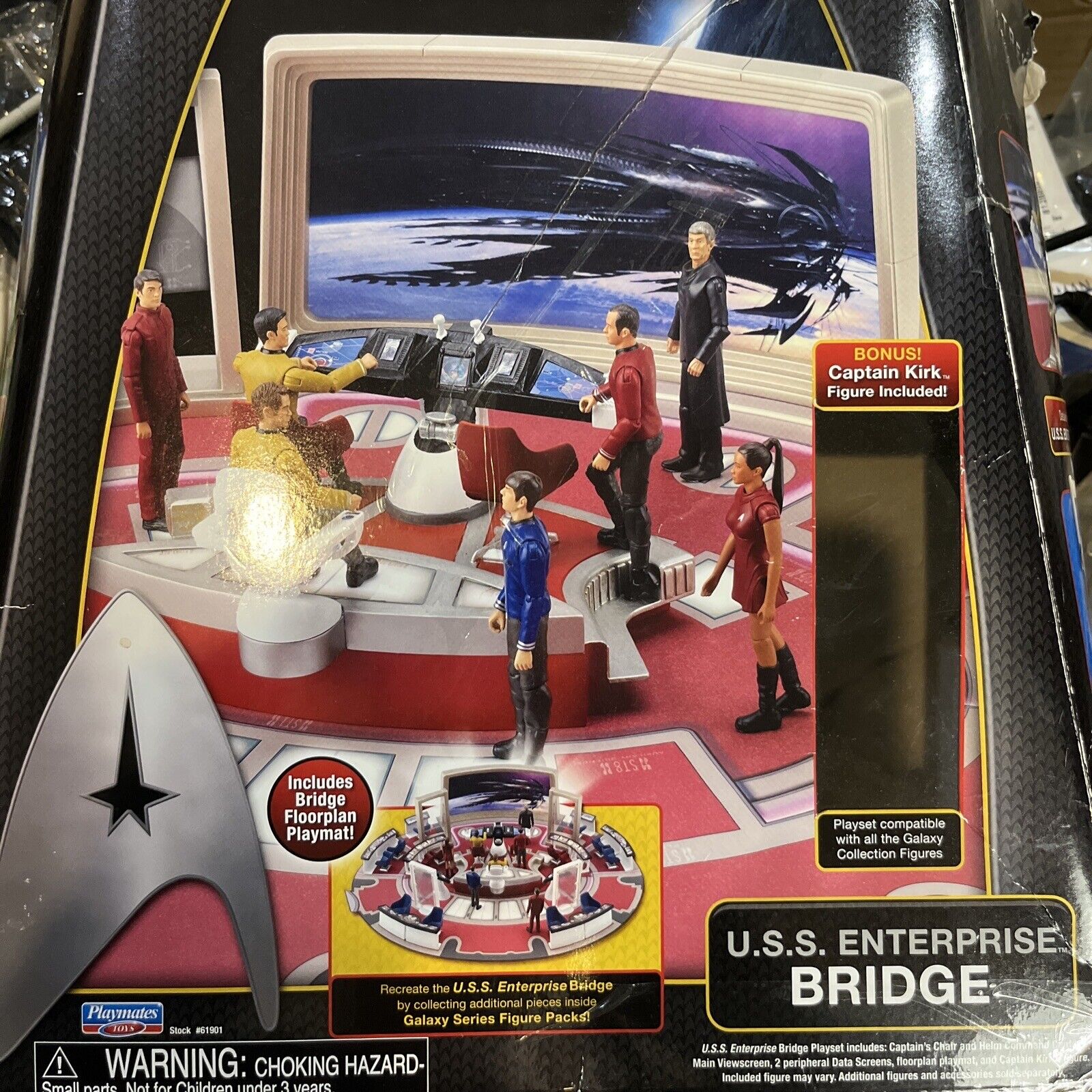 Star Trek USS Enterprise Bridge Playset with Captain Kirk & Old Spock Figure