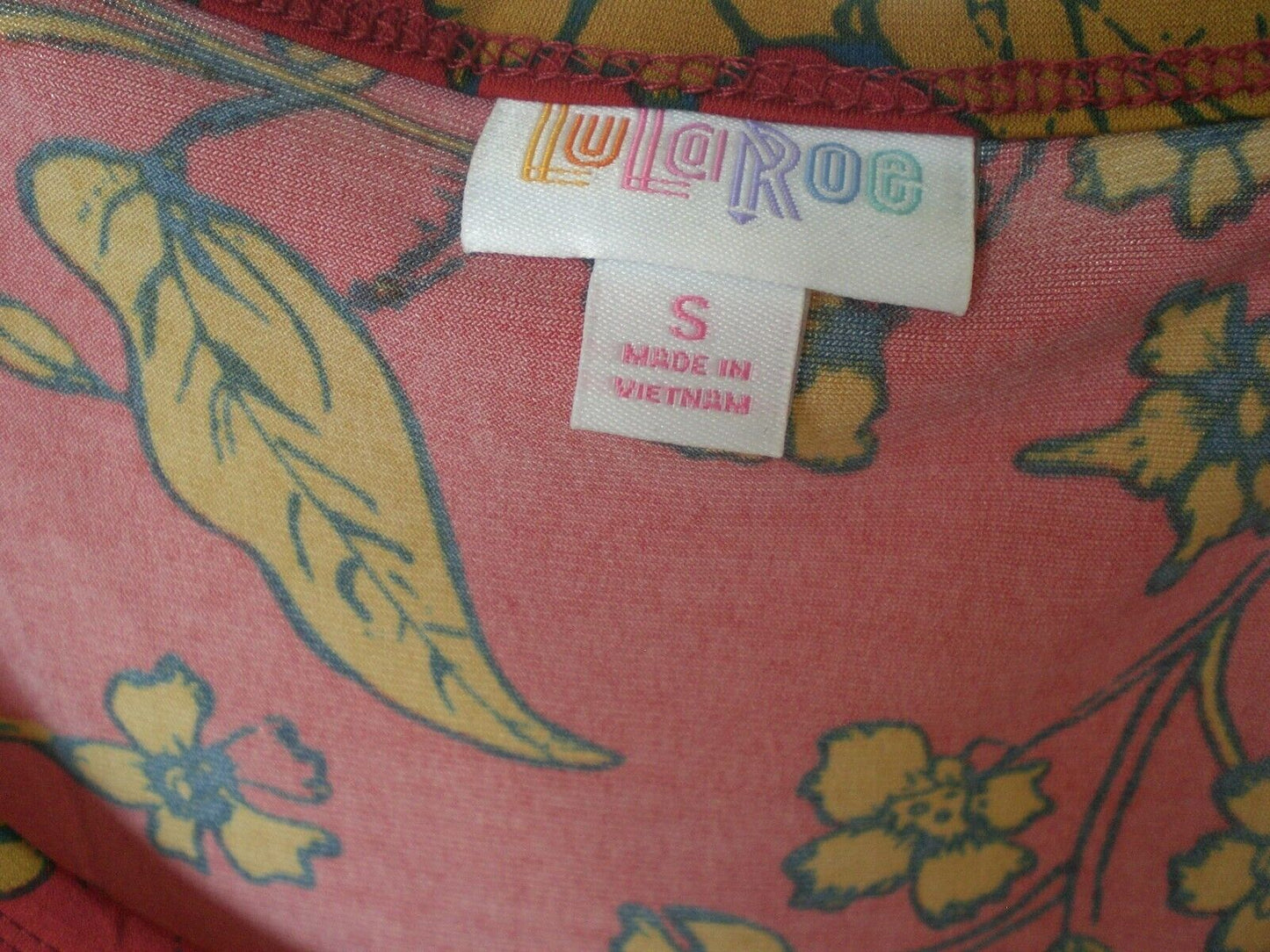 LuLaRoe NWT Red Floral Nicole Dress SMALL