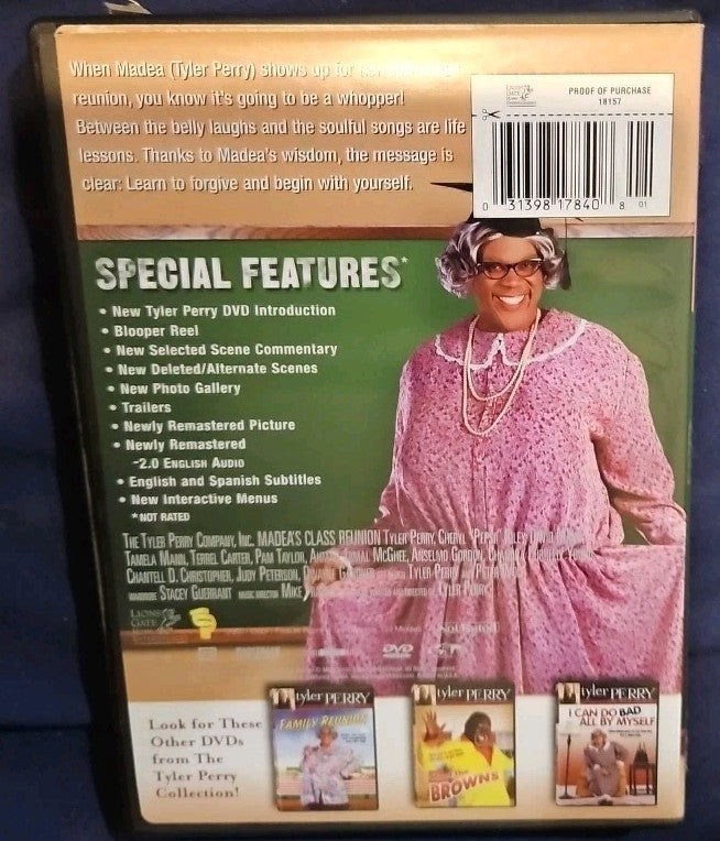 Madea's Class Reunion (DVD, 2003) New Sealed