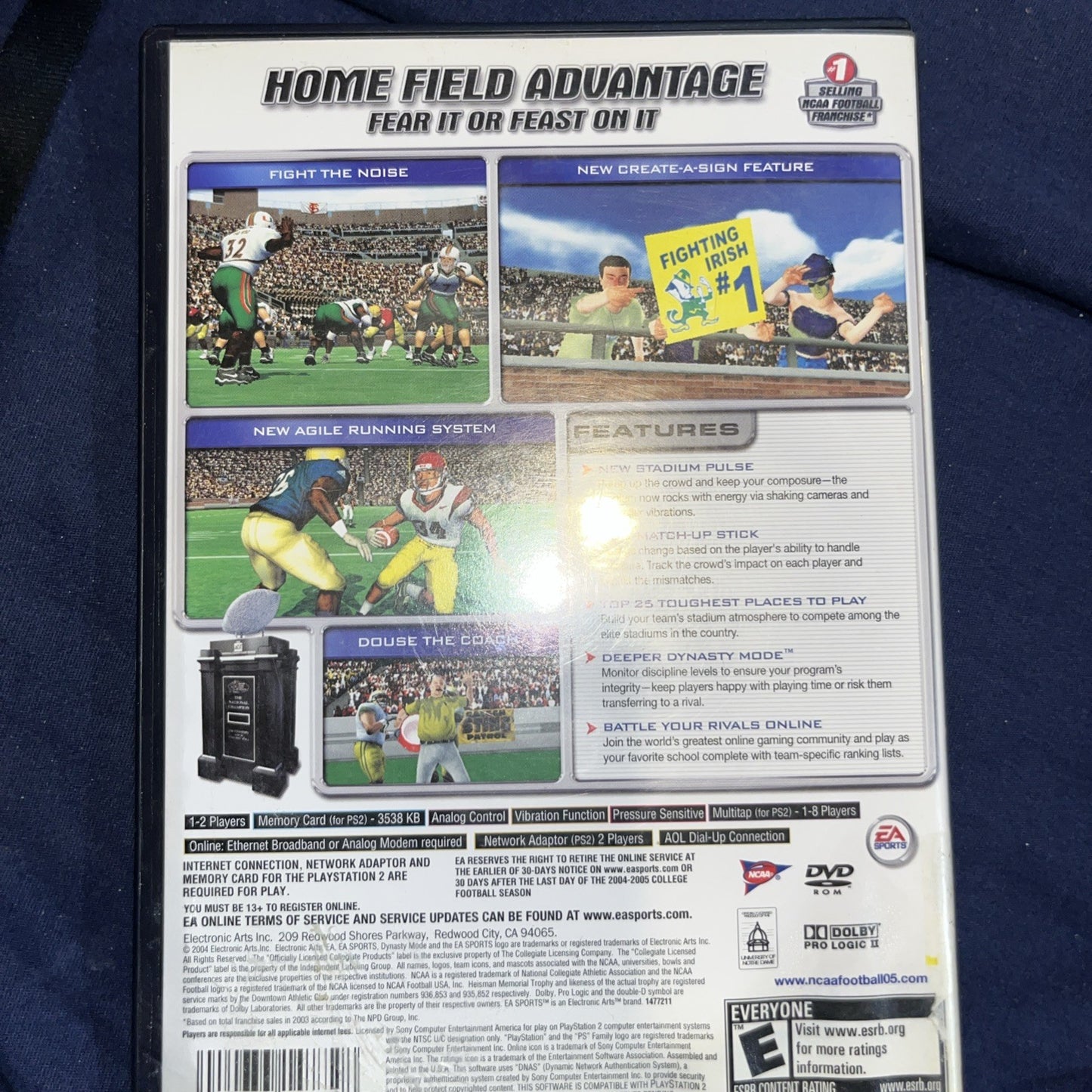 NCAA Football 2005 (Sony PlayStation 2, 2004)