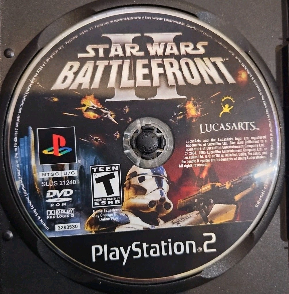 Star Wars: Battlefront II (PS2) Gamestop Cover. Mint. Tested.