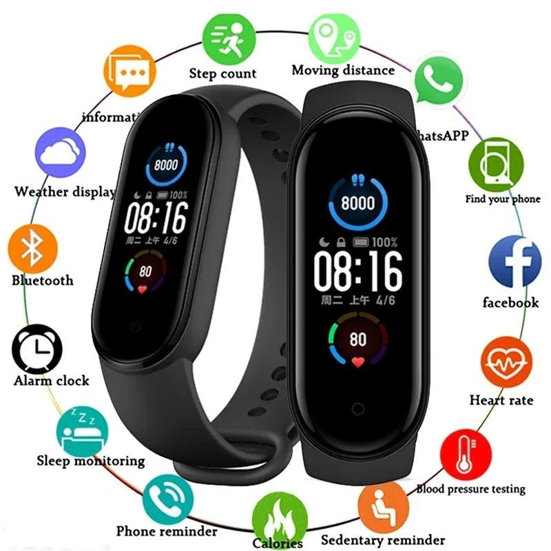 NEW M4 Smart Bracelet Bluetooth Connection Android 4.4+ & IOS above 8.5 Black