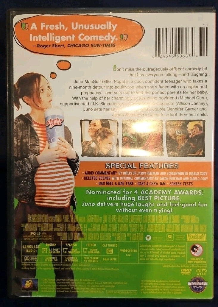 Juno (DVD, 2007) New Sealed