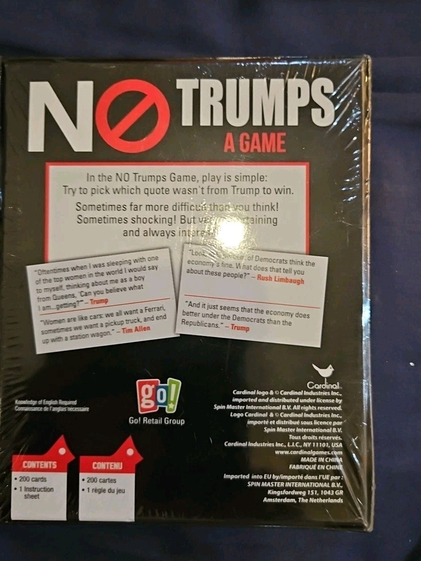 No Trumps A Game Card Game Factory Sealed