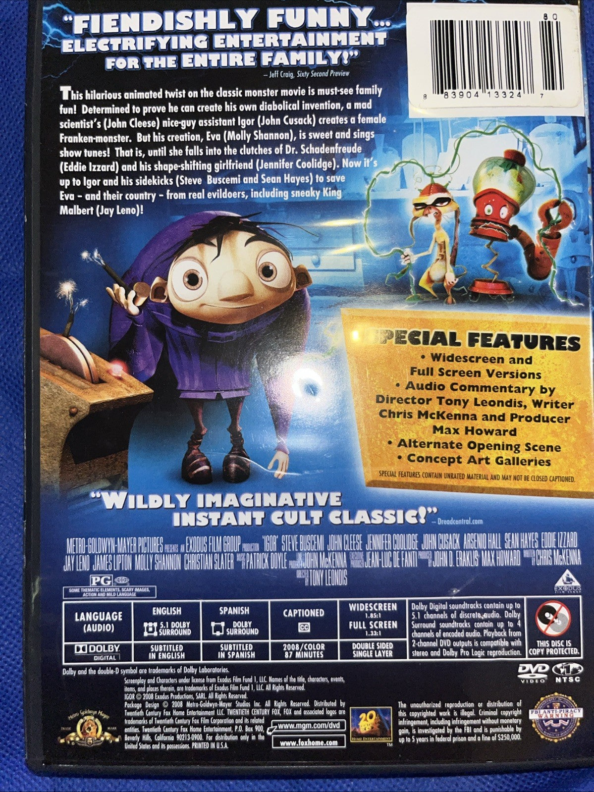 Igor (DVD, 2008) Sealed