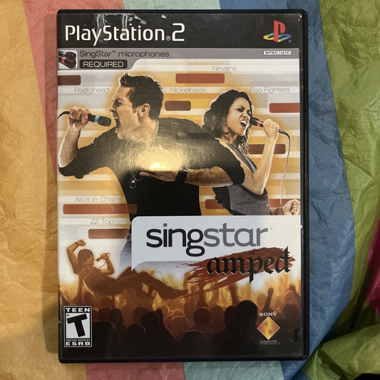 Singstar Amped (PS2) Microphones Required Not Provided. Tested. Manual