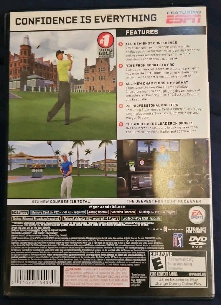 Tiger Woods PGA Tour 08 (Sony PlayStation 2, 2007)