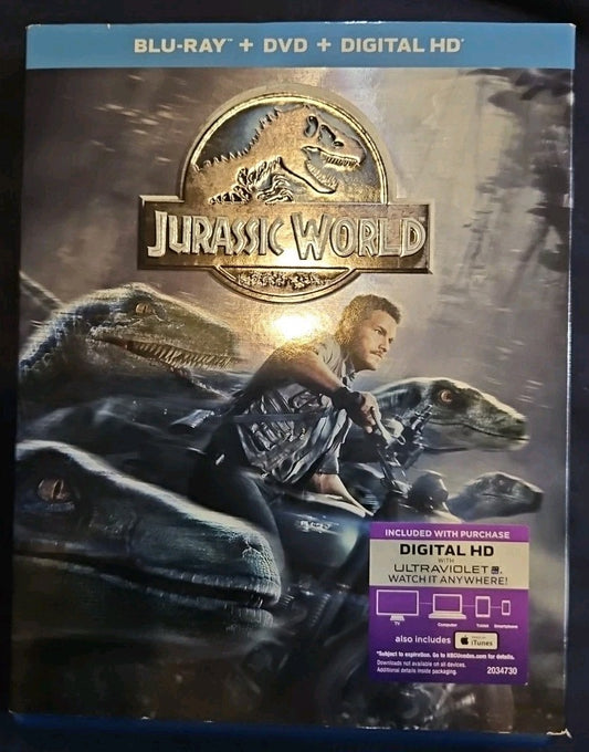 Jurassic World (Blu-ray, 2015) Sealed