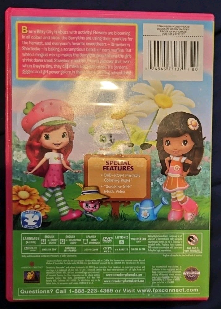 Strawberry Shortcake: Bloomin Berry Garden (DVD, 2012) New Sealed