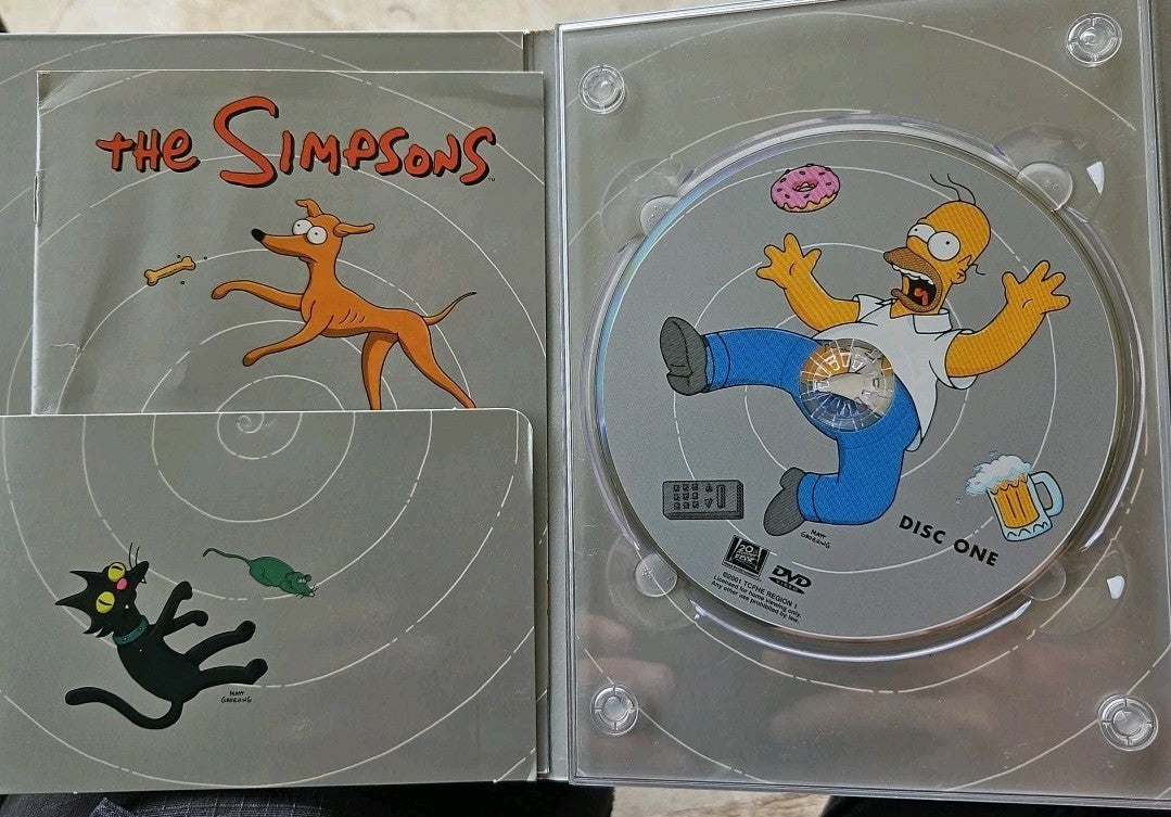 The Simpsons - Season 1 (DVD, 4-Disc) BUT In Season 11 Collector Sleeve. Tested