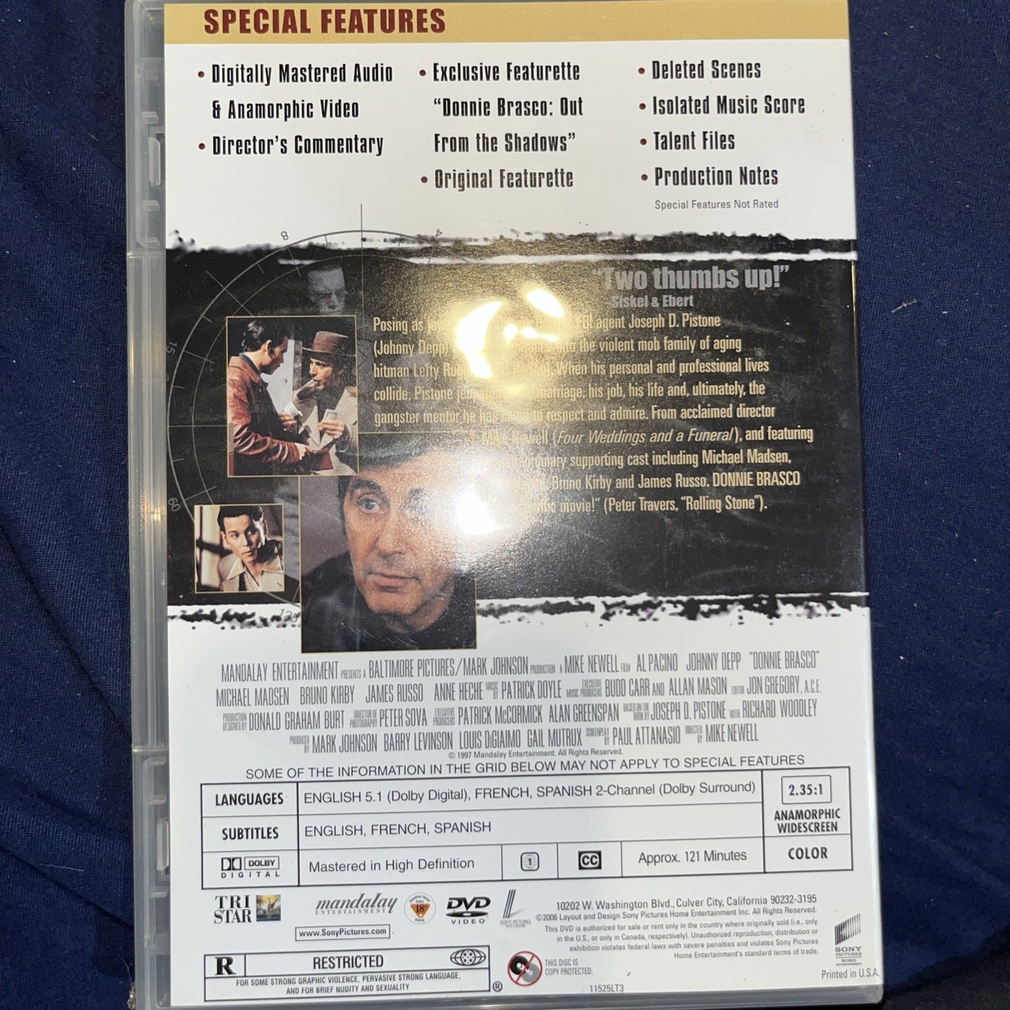 The Mob Box Set (DVD, 4-Discs with Collectible Scrapbook) Sealed. Shelfwear