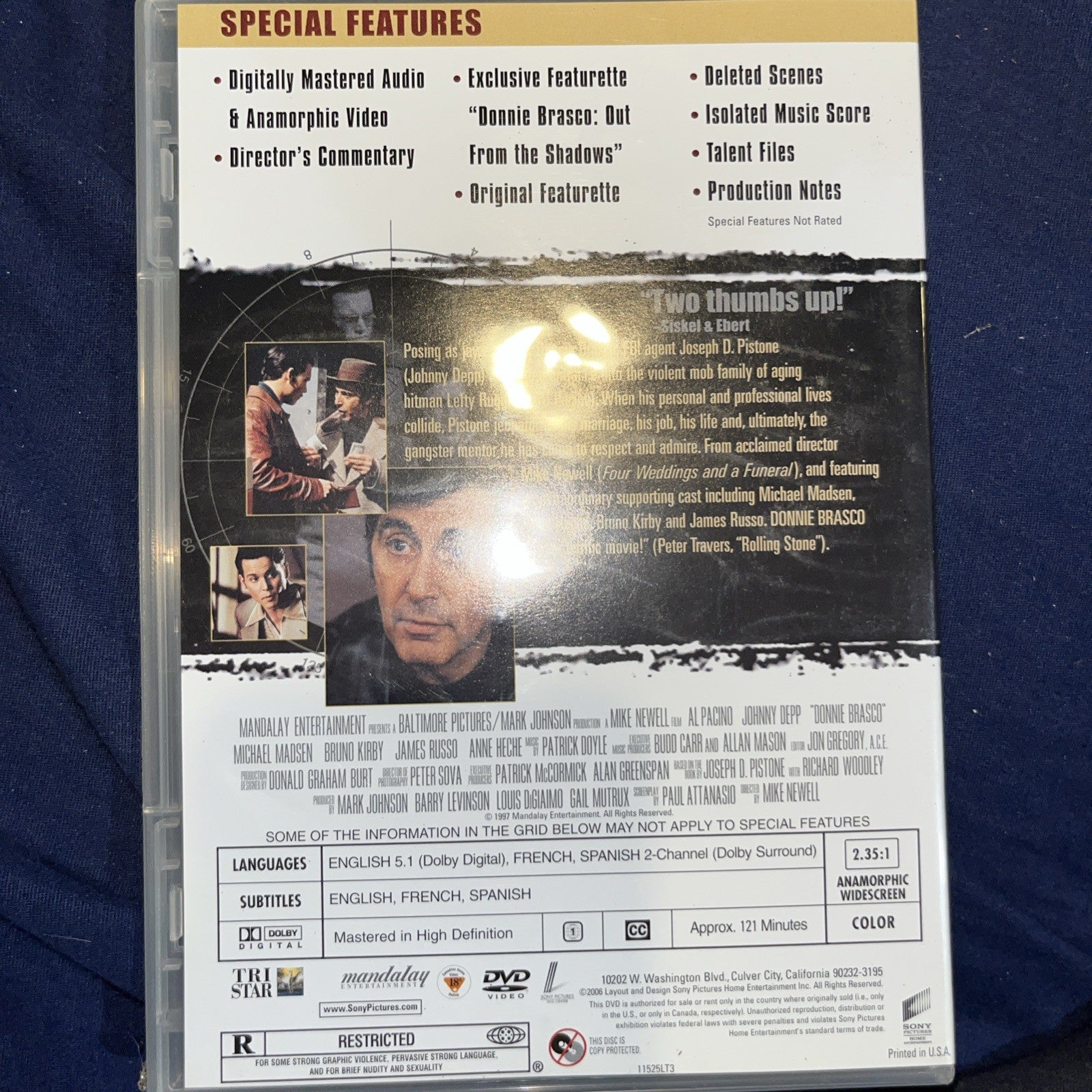 The Mob Box Set (DVD, 4-Discs with Collectible Scrapbook) Sealed. Shelfwear