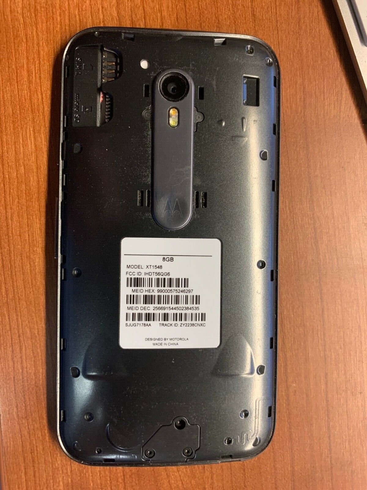 Motorola XT1548 MOTO G - 8GB - Black (Unknown Carrier)  !! FOR PARTS ONLY !! 