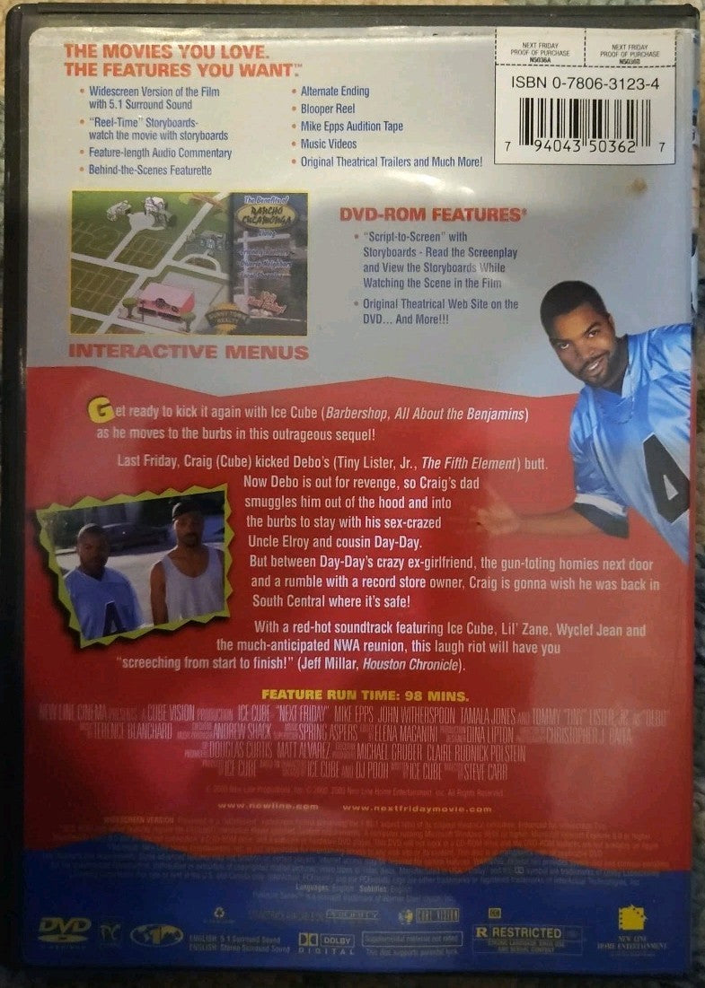Next Friday (DVD, 1999) Tested. New Case.