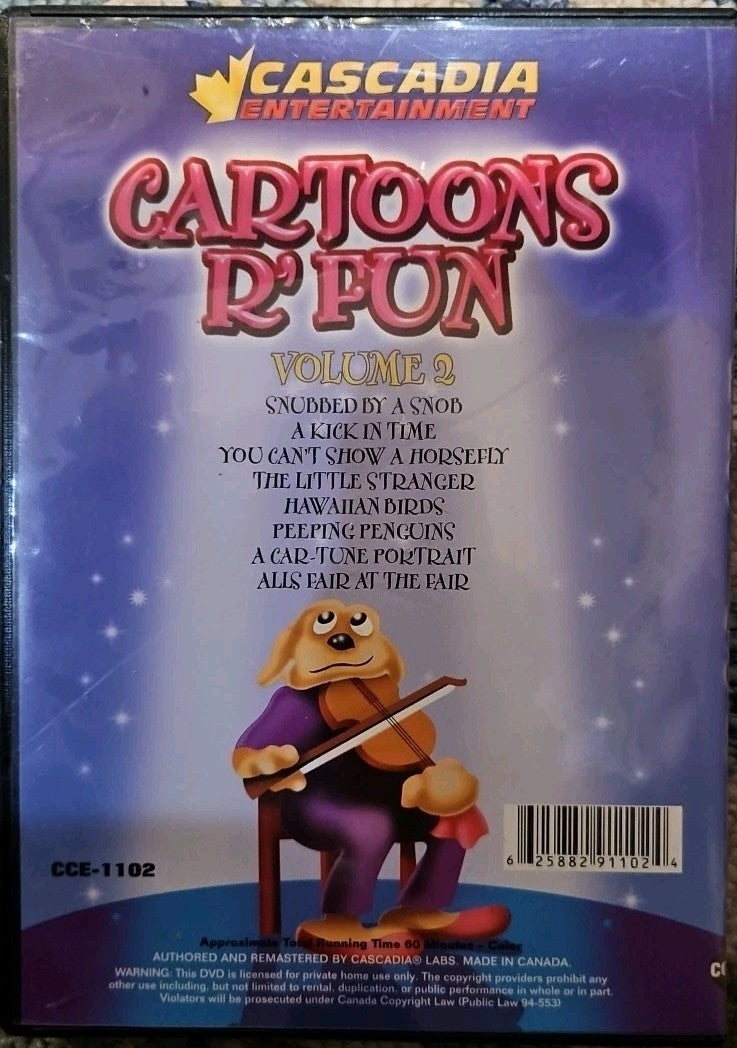 Cartoons R' Fun Cascadia Entertainment DVD Vol 2
