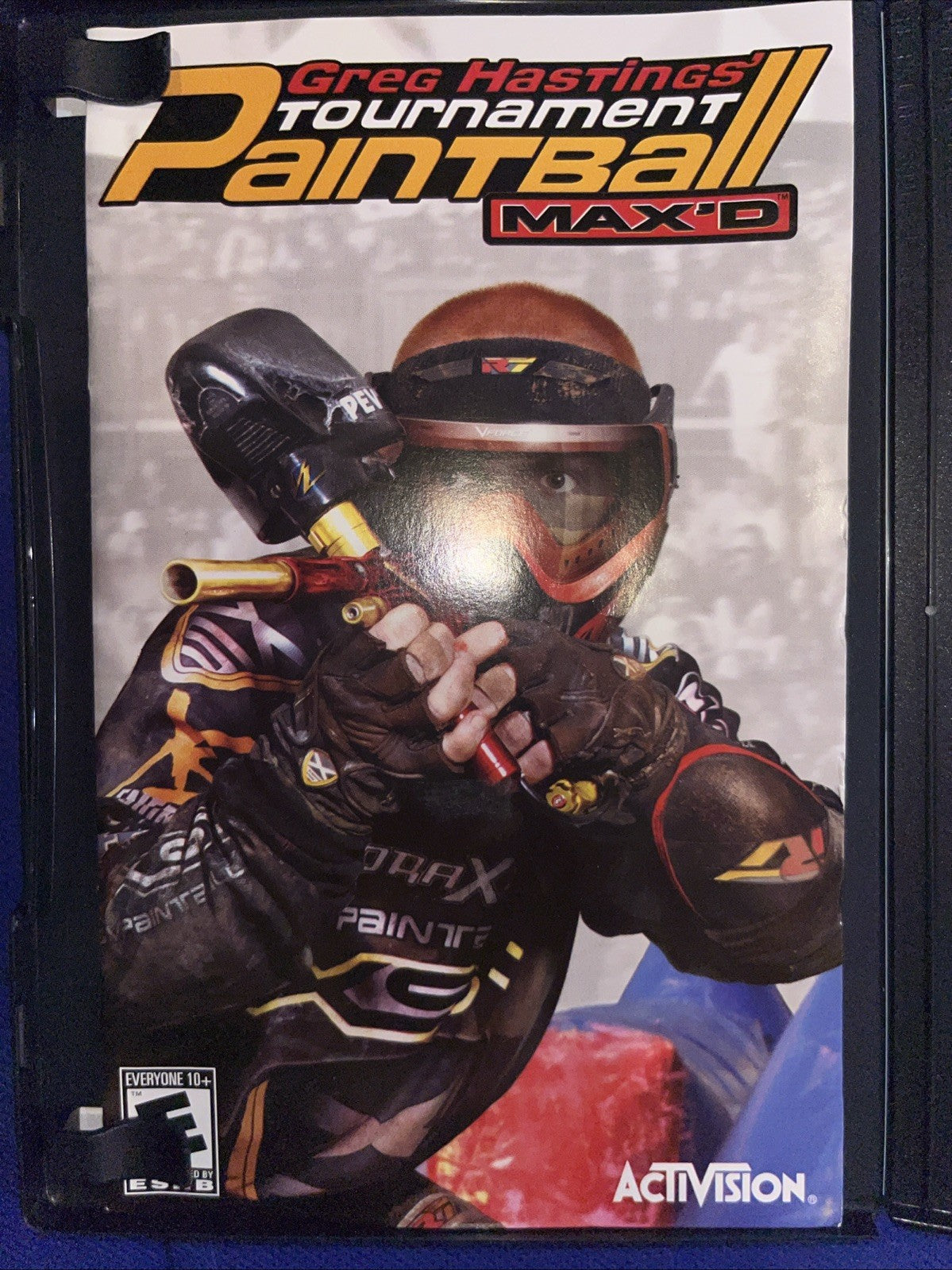 Greg Hastings' Tournament Paintball Max'd (PS2) Original Case + Manual + Reg