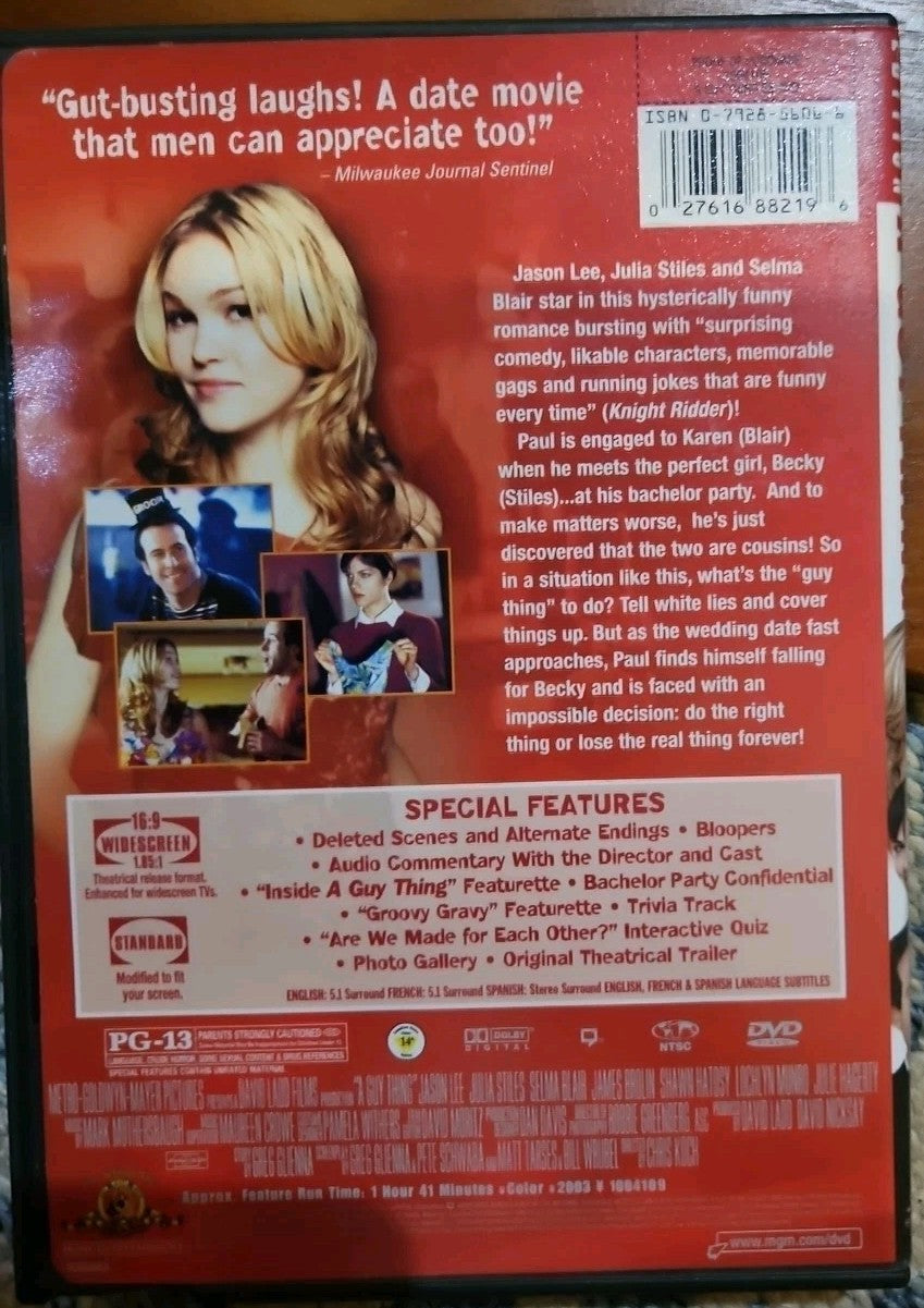 A Guy Thing (DVD, 2003) New Sealed