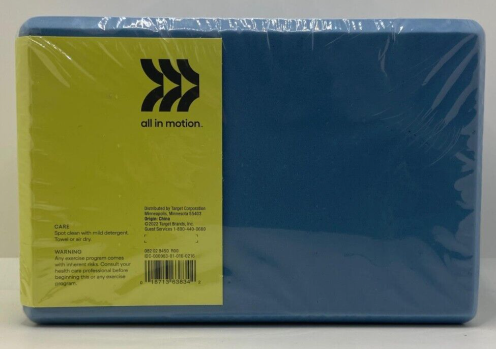 All in Motion Yoga Block Sky Blue