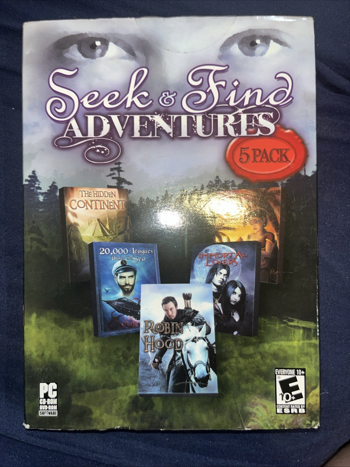 Video Game PC Seek & Find Adventures Robin Hood Immortal Lovers 20000 Leagues 