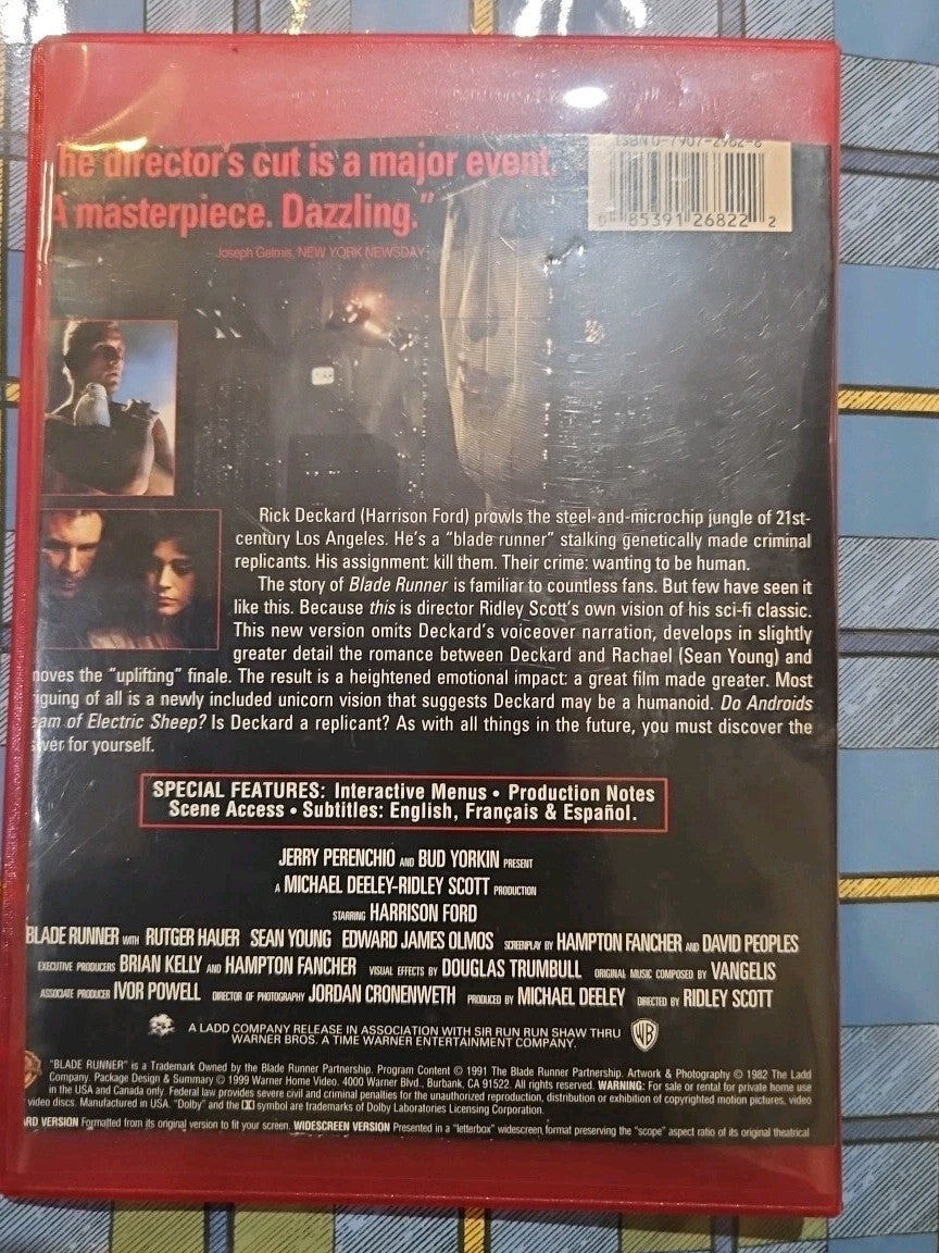 Blade Runner (DVD, 1982) Tested slim case cropped artwork